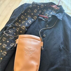 Authentic MCM Black Jacket ( light weight)and sunglasses bundle
